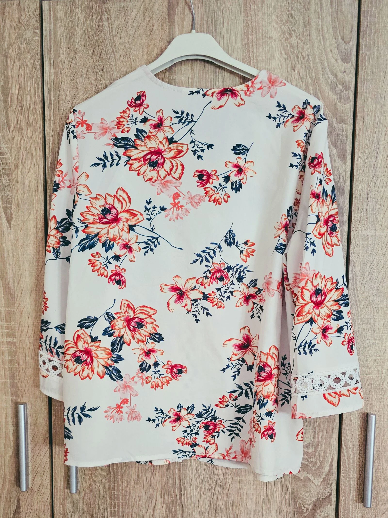 Bloemenblouse met kant Maat M – photo 5